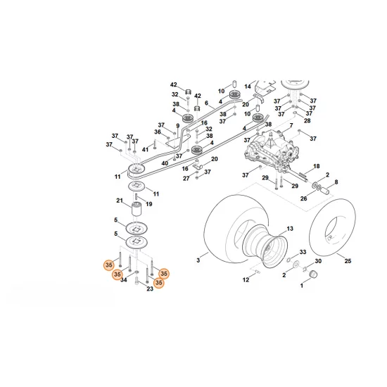 STIHL  Śruba z łbem walcowym M8x90 9020 313 2030